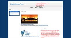 Desktop Screenshot of ethiopianamericanforum.com