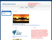 Tablet Screenshot of ethiopianamericanforum.com